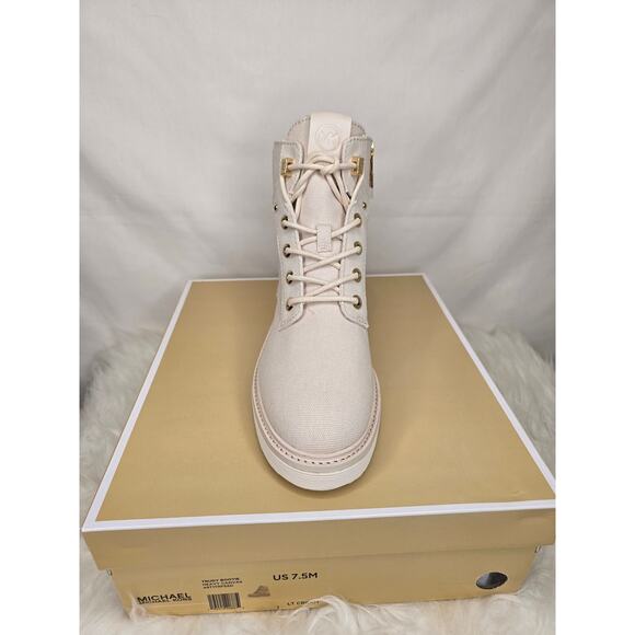 Women's Michael Kors Heavy Canvas Trudy Bootie Sz 7.5M - Picture 7 of 11